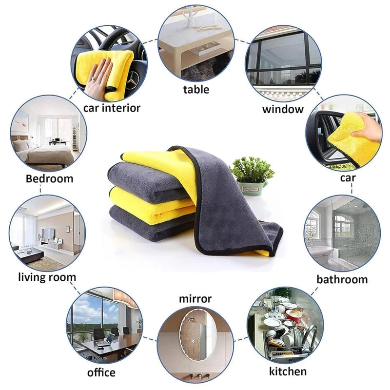 Premium Microfiber Cleaning Cloth, Towel (40x30 cm / 1 Pc)