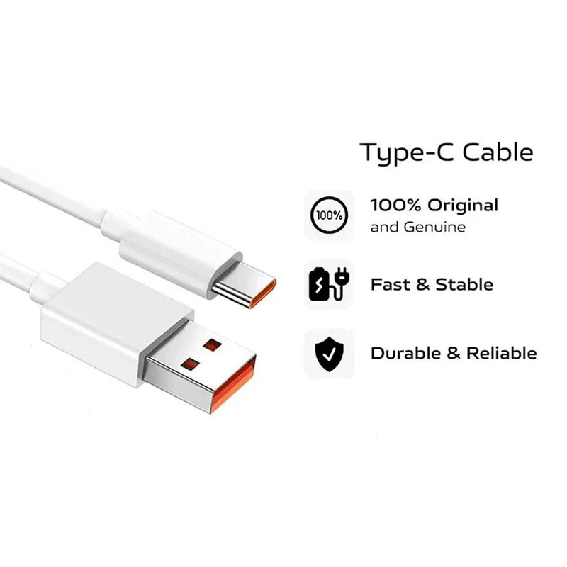 Type C data cable Fast Charging Cable, Data Transfer Cable For All C Type Mobile Use (1 Mtr. / 1 Pc)