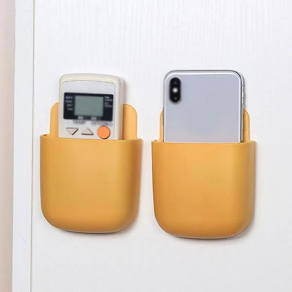 Wall Mounted Storage Case with Mobile Phone Charging Port Plug Holder