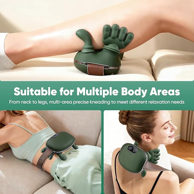 Smart Electric Neck & Shoulder Massager with Heat Therapy – Portable Deep Tissue Relaxation Device