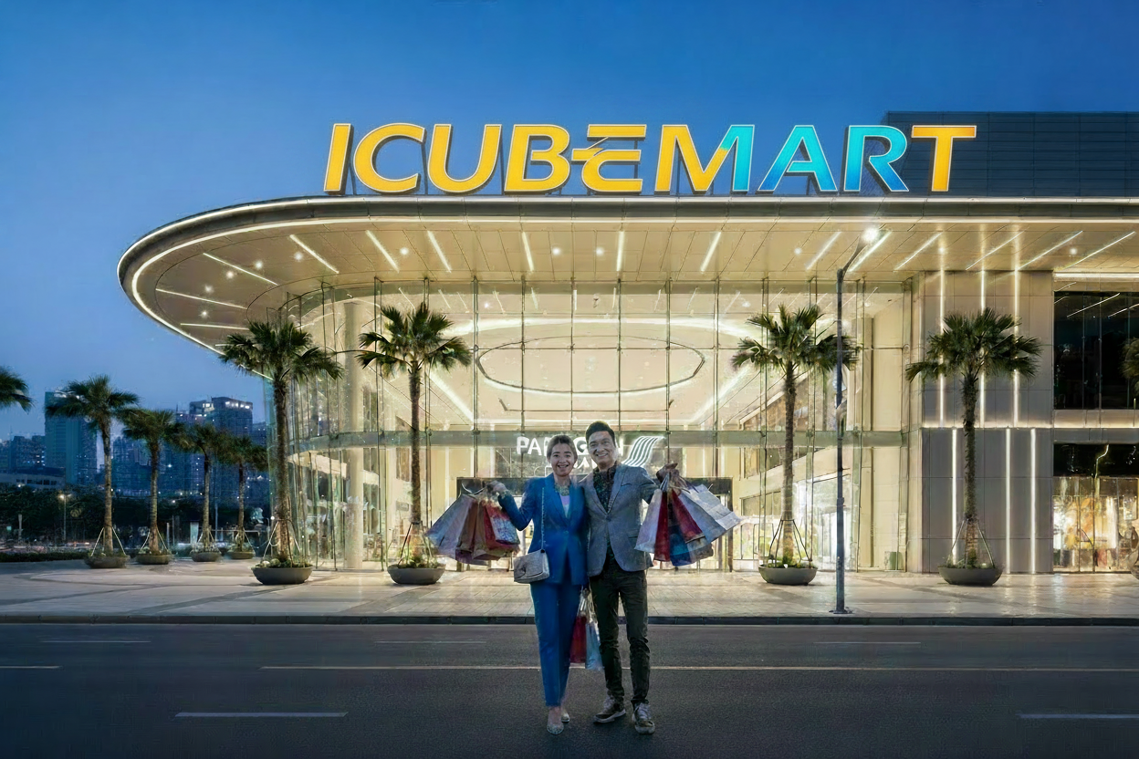 icubemart solid color text hero image